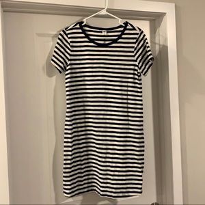 Old Navy striped t shirt dress (navy & white nautical)